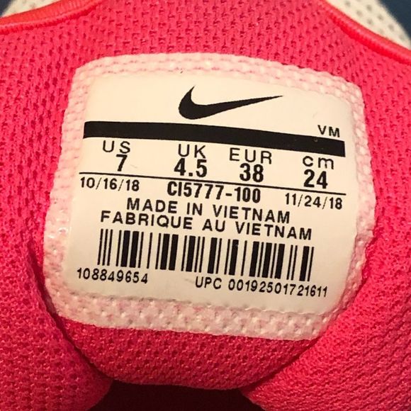 NIKE AIR 7 PINK,BLUE,WHITE, ORANGE - Picture 11 of 12